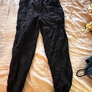 Black linen pants